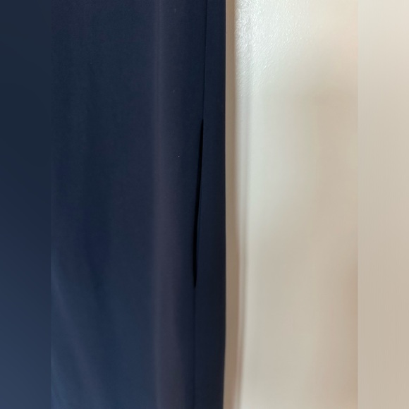 Theory Frashil Admiral Crepe Maxi Sleeveless Blue Onyx Dress - Picture 7 of 9